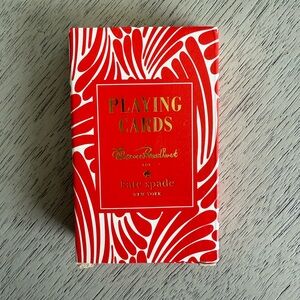 Kate Spade Vibrant Red Playing Cards